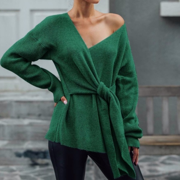 Sweaters - CAMMIE Knit Wrap Sweater